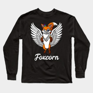 Fox Unicorn Foxcorn Long Sleeve T-Shirt